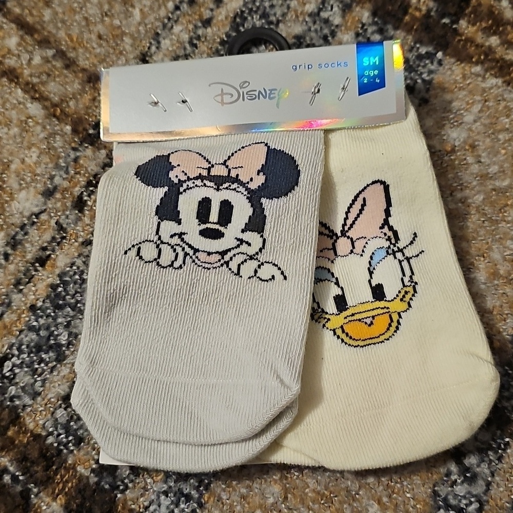 Disney Grip Socks 2 Pair Minnie and Daisy